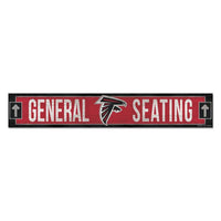 Wholesale-Atlanta Falcons Wood Sign 6"x36" 3/8" thick