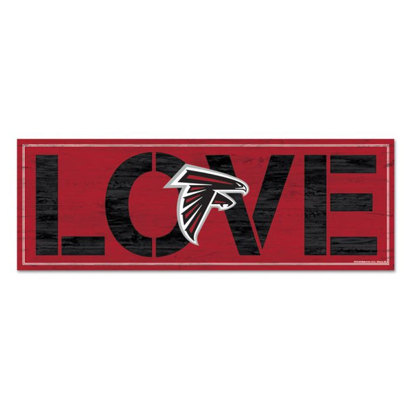 Wholesale-Atlanta Falcons Wood Sign 8"x23" 1/4" thick