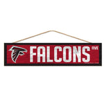 Wholesale-Atlanta Falcons Wood Sign-with Rope 4" x 17"