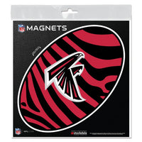 Wholesale-Atlanta Falcons ZEBRA Outdoor Magnets 6" x 6"