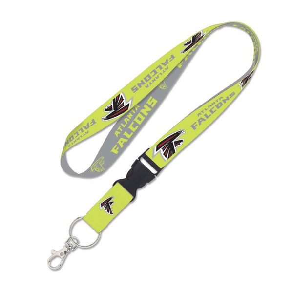 Wholesale-Atlanta Falcons neon Lanyard w/detachable buckle 1"