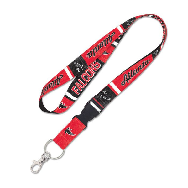 Wholesale-Atlanta Falcons retro Lanyard w/detachable buckle 1"