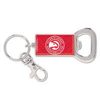 Wholesale-Atlanta Hawks Bottle Opener Key Ring rectangle