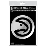 Wholesale-Atlanta Hawks Decal Metallic 3" x 5"