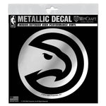 Wholesale-Atlanta Hawks Decal Metallic 6" x 6"