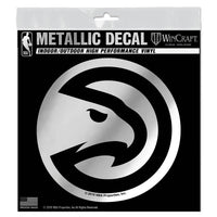 Wholesale-Atlanta Hawks Decal Metallic 6" x 6"