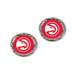 Wholesale-Atlanta Hawks Earrings Jewelry Carded Round