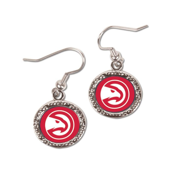 Wholesale-Atlanta Hawks Earrings Jewelry Carded Round