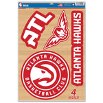 Wholesale-Atlanta Hawks Multi-Use Decal 11" x 17"