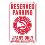 Wholesale-Atlanta Hawks Reserved Parking Plastic Sign 11" x 17"