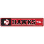 Wholesale-Atlanta Hawks Street / Zone Sign 3.75" X 19"