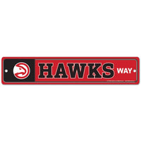 Wholesale-Atlanta Hawks Street / Zone Sign 3.75" X 19"