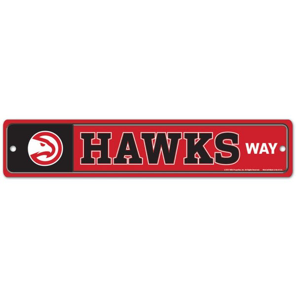 Wholesale-Atlanta Hawks Street / Zone Sign 3.75" X 19"