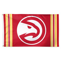 Wholesale-Atlanta Hawks VERTICAL STRIPES Flag - Deluxe 3' X 5'