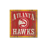 Wholesale-Atlanta Hawks Wooden Magnet 3" X 3"