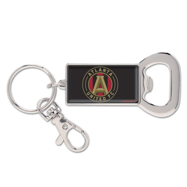 Wholesale-Atlanta United Bottle Opener Key Ring Rectangle