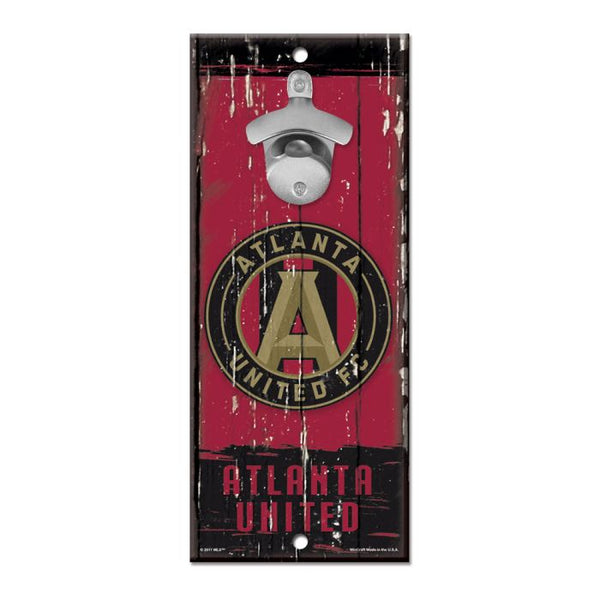 Wholesale-Atlanta United Bottle Opener Sign 5x11