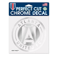 Wholesale-Atlanta United Chrome Perfect Cut Decal 6" x 6"