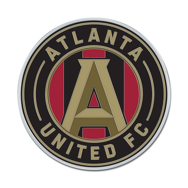 Wholesale-Atlanta United Colored Chrome Free Form Auto Emblem