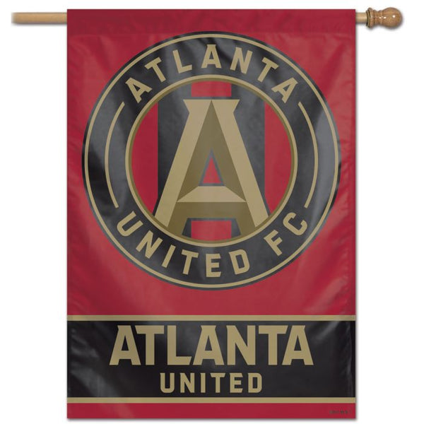 Wholesale-Atlanta United Gold wordmark Vertical Flag 28" x 40"