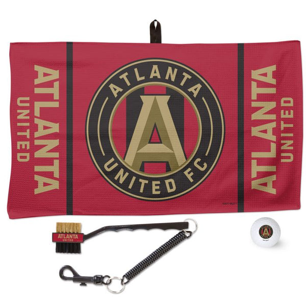 Wholesale-Atlanta United Logo / Wordmark Golf Waffle Towel Set