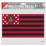 Wholesale-Atlanta United / Patriotic Americana Multi-Use Decal -Clear Bckrgd 5" x 6"