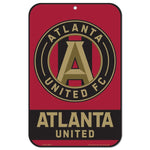 Wholesale-Atlanta United logo &amp; wordmark Plastic Sign 11" x 17"