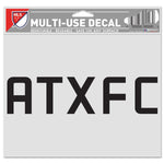 Wholesale-Austin FC Alt Name Multi-Use Decal -Clear Bckrgd 5" x 6"