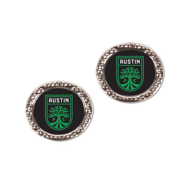 Wholesale-Austin FC Earrings Jewelry Carded Round