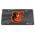 Wholesale-Baltimore Orioles CARBON Specialty Acrylic License Plate