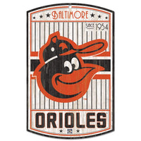 Wholesale-Baltimore Orioles Cooperstown Wood Sign 11" x 17" 1/4" thick