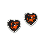 Wholesale-Baltimore Orioles Earrings w/3D Heart