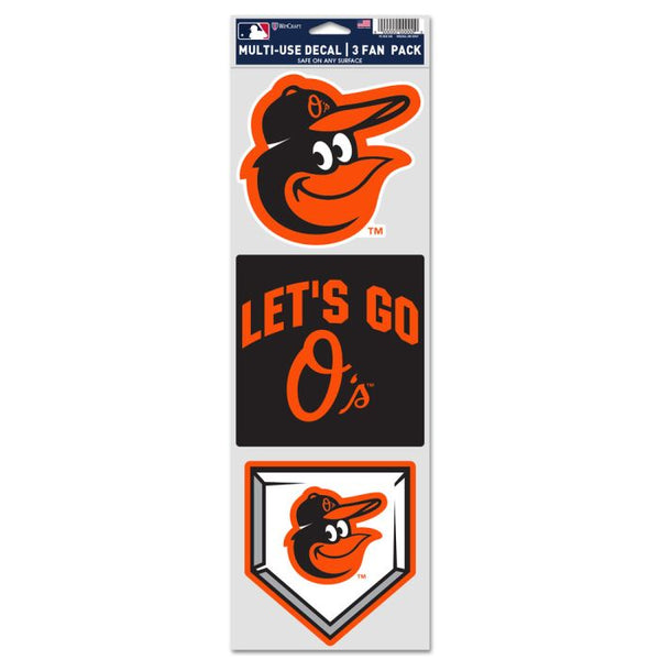 Wholesale-Baltimore Orioles Fan Decals 3.75" x 12"