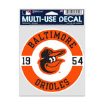 Wholesale-Baltimore Orioles Fan Decals 3.75" x 5"