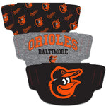 Wholesale-Baltimore Orioles Fan Mask Face Cover 3 Pack