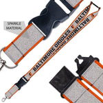 Wholesale-Baltimore Orioles Lanyard w/Buckle Glitter 1"