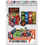 Wholesale-Baltimore Orioles / Marvel (c) 2021 MARVEL Multi Use 3 Fan Pack
