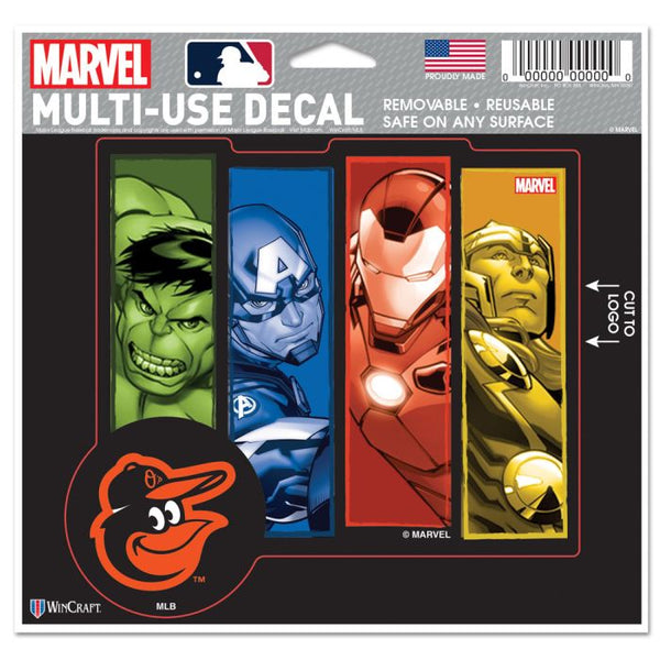 Wholesale-Baltimore Orioles / Marvel (c) 2021 MARVEL Multi-Use Decal - cut to logo 5" x 6"