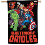 Wholesale-Baltimore Orioles / Marvel (c) 2021 MARVEL Vertical Flag 28" x 40"