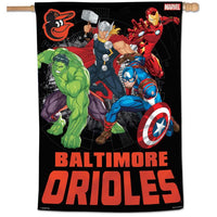 Wholesale-Baltimore Orioles / Marvel (c) 2021 MARVEL Vertical Flag 28" x 40"