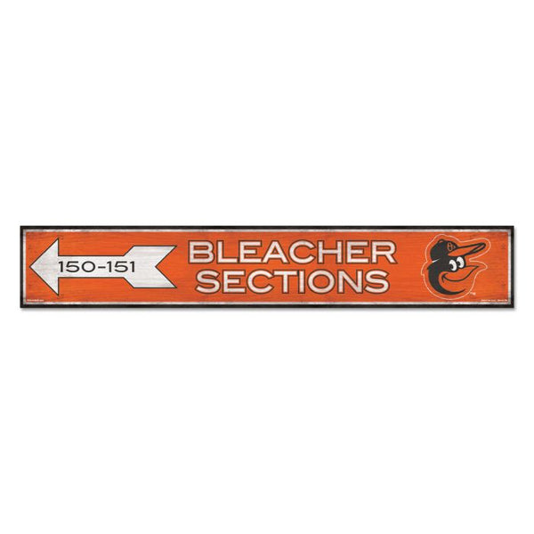 Wholesale-Baltimore Orioles SECTIONS Wood Sign 6"x36" 3/8" thick