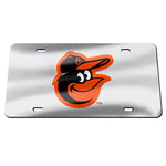 Wholesale-Baltimore Orioles SILVER Specialty Acrylic License Plate