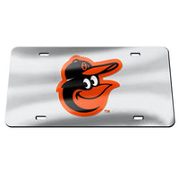 Wholesale-Baltimore Orioles SILVER Specialty Acrylic License Plate