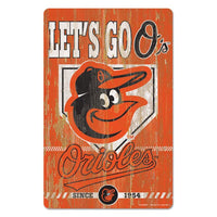 Wholesale-Baltimore Orioles SLOGAN Wood Sign 11" x 17" 1/4" thick