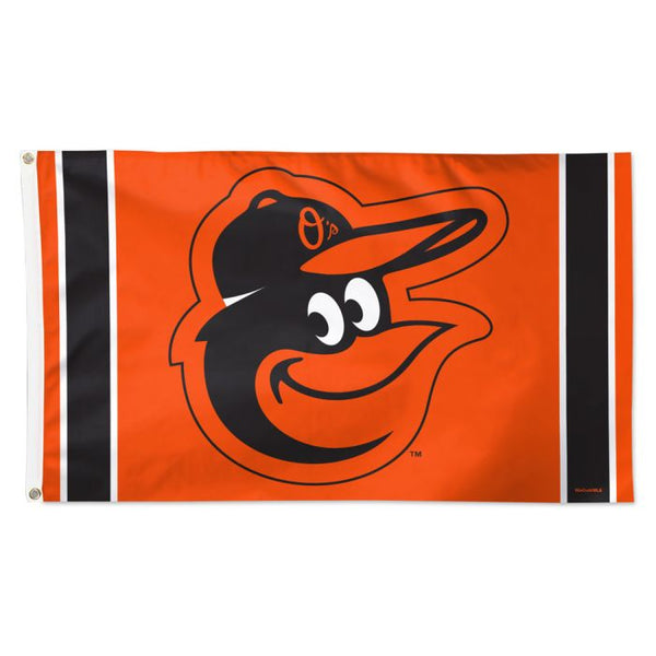 Wholesale-Baltimore Orioles V STRIPE Flag - Deluxe 3' X 5'