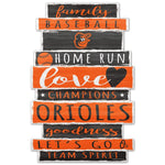 Wholesale-Baltimore Orioles Wood Sign 11" x 17" 1/4" thick