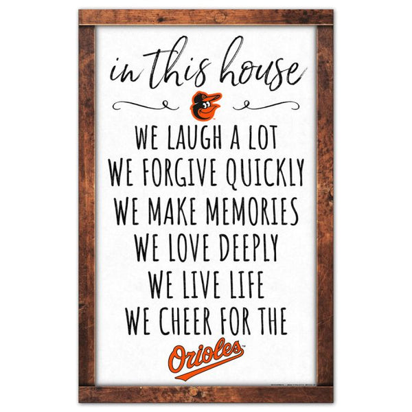 Wholesale-Baltimore Orioles Wood Sign 11" x 17" 1/4" thick