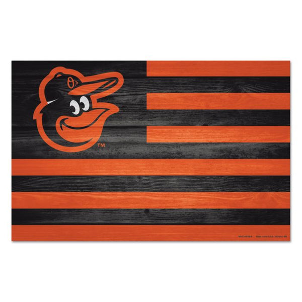 Wholesale-Baltimore Orioles americana Wood Sign 11" x 17" 1/4" thick