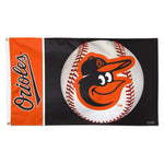 Wholesale-Baltimore Orioles ball Flag - Deluxe 3' X 5'