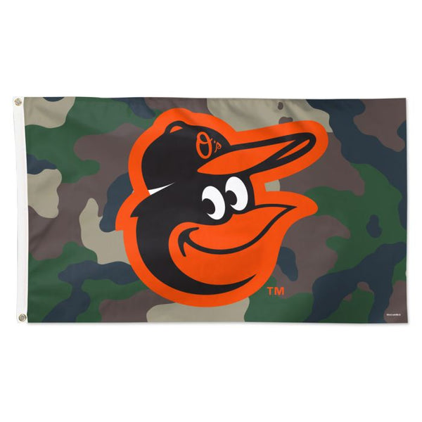 Wholesale-Baltimore Orioles camo Flag - Deluxe 3' X 5'